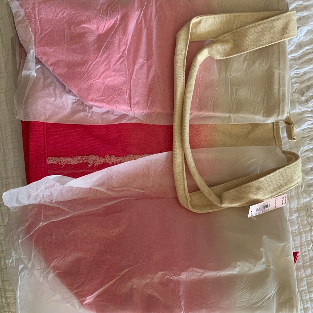 Ombré Gradient Tote Bag Great For Traveling Beach Everyday Use Barbie Pink - Picture 5 of 7